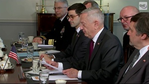 Mattis Welcomes Poland’s Defense Minister to the Pentagon
