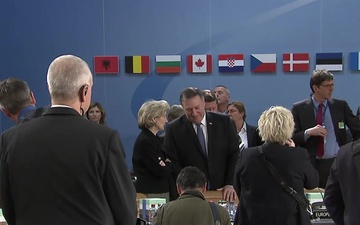 Meetings of NATO Ministers of Foreign Affairs, North Atlantic Council 1 Opening, B-Roll