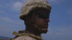 26th MEU Light Armored Reconnaissance drive LAVs in 5th fleet AO