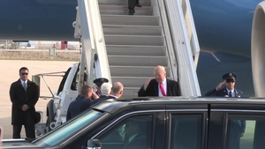 President Donald Trump Visits Selfridge ANGB