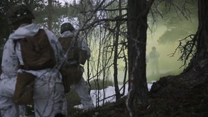 Norwegian Winter Warfare Exercise with lower thirds