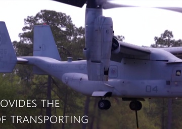 22nd MEU Marines perform external lifts with an MV-22 Osprey