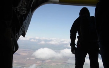 Air Force Parachute team showcases precision jump skills