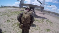 Marines rehearse TRAP with MV-22 Ospreys