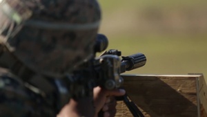 U.S. Marines participate in designated marksman course