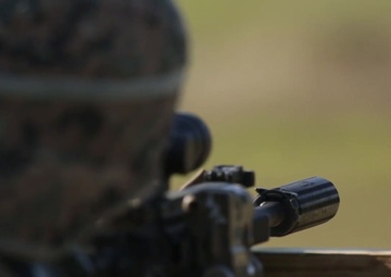 U.S. Marines participate in designated marksman course