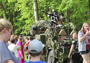 Nato Soldiers Help Celebrate Polish Flag Day