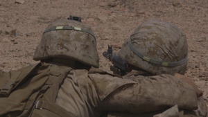 LAR, BLT 2/6, 26TH MEU, conducts a M240B Machine Gun live-fire range during exercise
