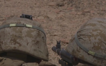 LAR, BLT 2/6, 26TH MEU, conducts a M240B Machine Gun live-fire range during exercise