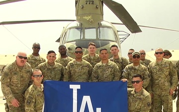 1-126th GSAB give shout to LA Dodgers