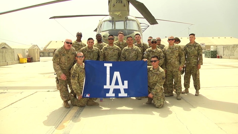1-126th GSAB give shout to LA Dodgers