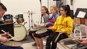 10th Mountain Band Mentors Young Students In Jordan