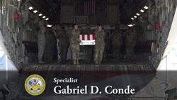 Army Spc. Gabriel D. Conde -- Dignified Transfer