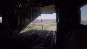 Five Ship Formation Flight at 179th Airlift Wing