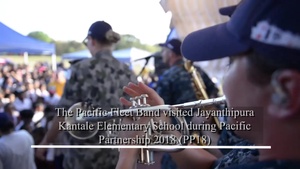 PP 18 Pacific Fleet Band performance at Sri Lanka Elementary School