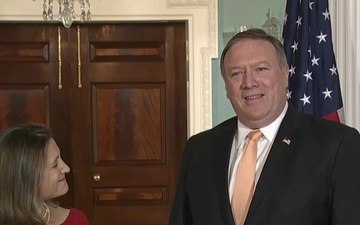 Secretary Pompeo meets with Canadian Foreign Minister Chrystia Freeland