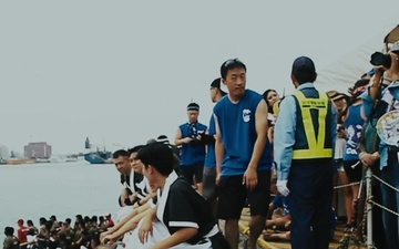 Heart of the Dragon - JGSDF and U.S. Marines team up, conquer a Naha Dragon Boat Race