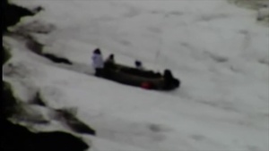Coast Guard Air Station Kodiak HC-130 Hercules aircrew locates overdue Kivalina, Alaska, whale hunters