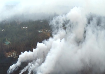 Puna Lava Flow Aerial B-roll