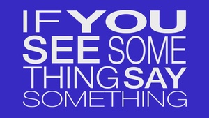 See Something, Say Something