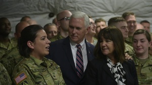 B-ROLL: Vice President Mike Pence Visits 38th Infantry Division