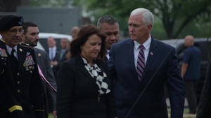 Vice President Mike Pence Visits Indiana soldiers for Armed forces day