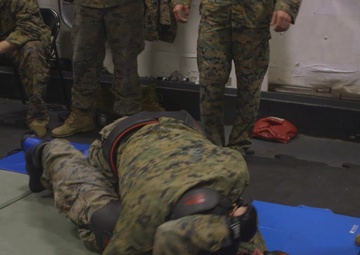 26th MEU Marines Conduct MAI Course Aboard the USS Oak Hill at Sea