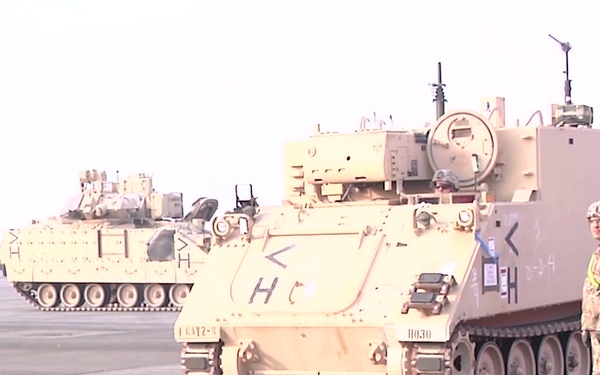 1st Armored Brigade Combat Team port operations