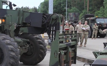 B Battery, 5th Battalion, 7th Air Defense Artillery Regiment Convoy and Patriot Missile Loading