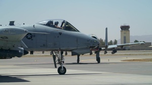 A-10 Thunderbolt II takes off from Kandahar Airfield