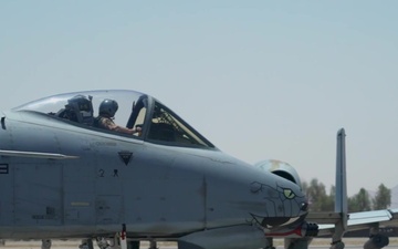 A-10 Thunderbolt II takes off from Kandahar Airfield