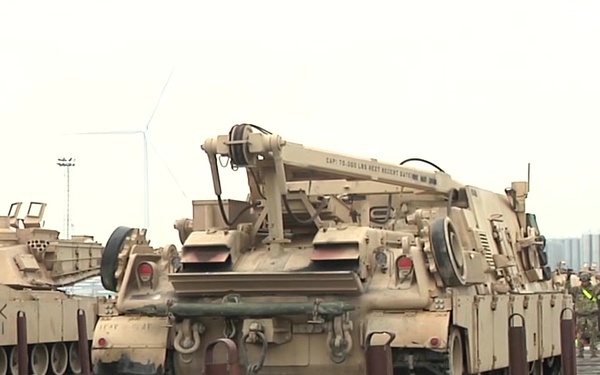 1st Armored Brigade Combat Team port operations