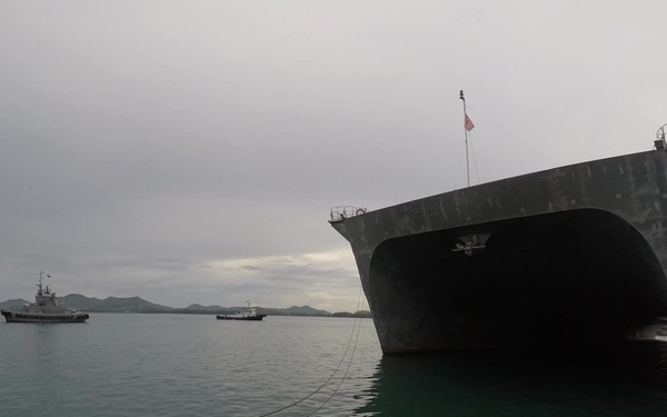 USNS Brunswick (T-EPF 6) departs Sattahip, Thailand