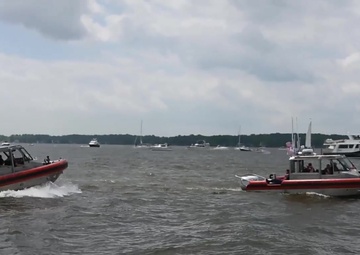 Coast Guard Station Annapolis enforces security zone during Blue Angels demo