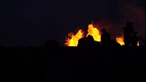 Hawaii National Guard conducts media escorts to view lava.