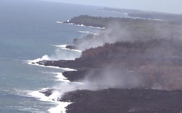 Aerial Video of Hawaii Lava Flow