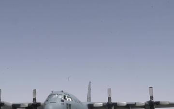 C-130H delivers troops and supplies