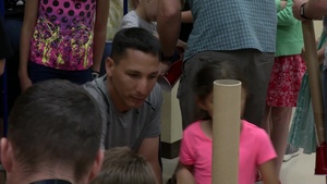 MCAS Iwakuni 1st Graders Build Speakers during STEM Night (B-Roll)