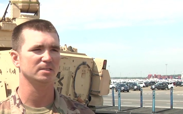 1st Armored Brigade Combat Team port operations