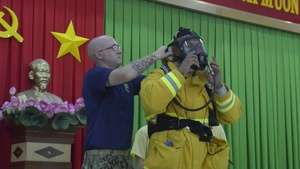 B-ROLL: PP18 conducts fire-fighting subject matter expert exchange in Vietnam