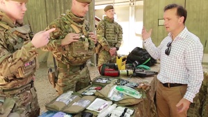 Welsh Secretary Alun Cairns visits Welsh Guards in Afghanistan