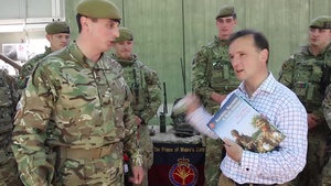 Welsh Secretary Alun Cairns visits Welsh Guards