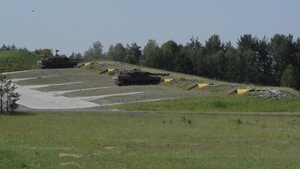 Strong Europe Tank Challenge Day 2 Austrian and French Tanks Conducting Defensive Operations