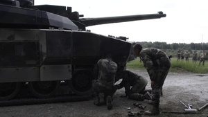 Strong Europe Tank Challenge MEDEVAC and Track Recovery with French Soldiers