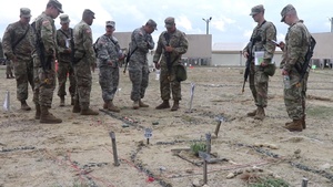 [B-roll] Soldier leaders conduct sand table for mission briefings during Combined Arms Exercise