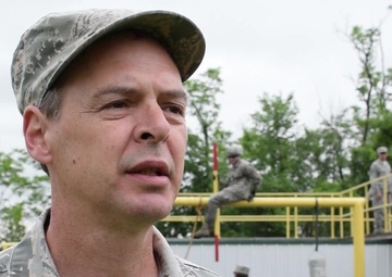 Communications Flight Participate in Team Building Exercise