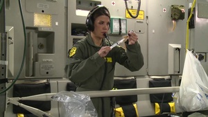 In-Air Aeromedical Evacuation Prep for Fuego Relief