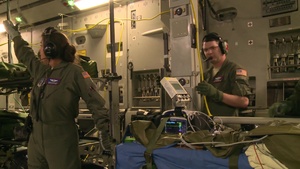 Aeromedical Evacuation Offload Six Injured Children during Fuego Relief