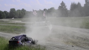 Strong Europe Tank Challenge Precision Driving with U.S. Soldiers