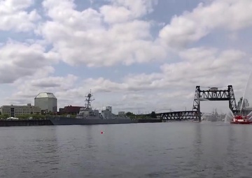 USS Scout (MCM-8) arrives for Portland Rose Festival Fleet Week
